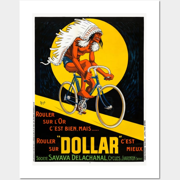 Rouler sur Dollar France Vintage Poster 1922 Wall Art by vintagetreasure